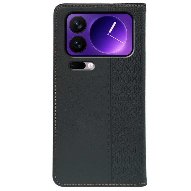 Nahkakotelo Xiaomi 17 Pro Max Nelilehtinen Clovers