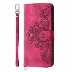 Nahkakotelo Xiaomi 17 Pro Max Pitsi Hihnalla Ja Olkahihnalla