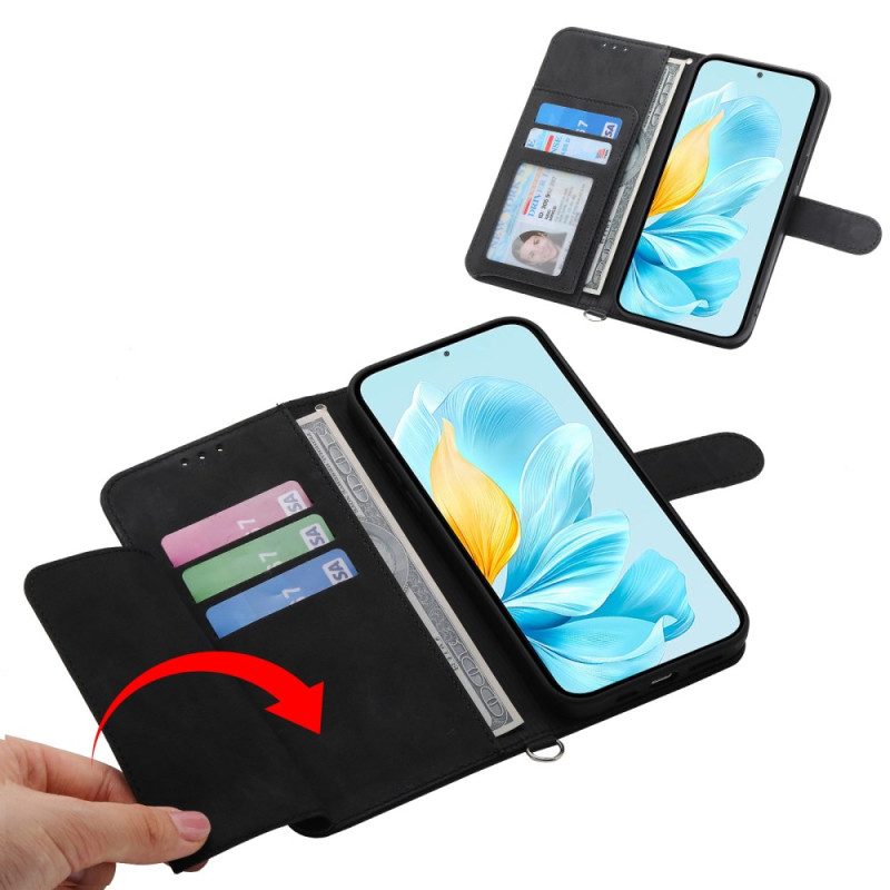 Nahkakotelo Xiaomi 17 Pro Max Pitsi Hihnalla Ja Olkahihnalla