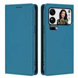 Nahkakotelo Xiaomi 17 Pro Max Puhelinkuoret Magneettinen Suljin Ja Rfid-suojaus