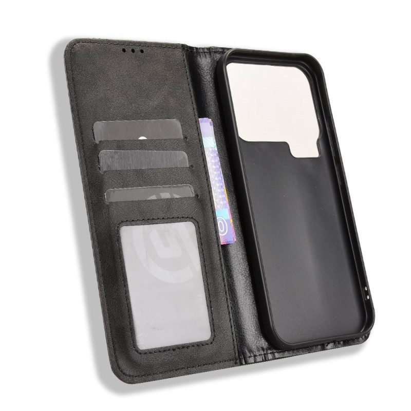 Nahkakotelo Xiaomi 17 Pro Max Puhelinkuoret Vintage-reunus