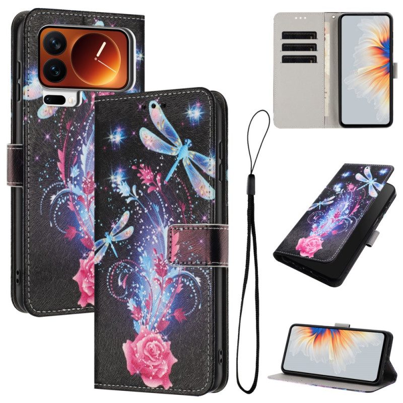 Nahkakotelo Xiaomi 17 Pro Max Sudenkorentokuvio