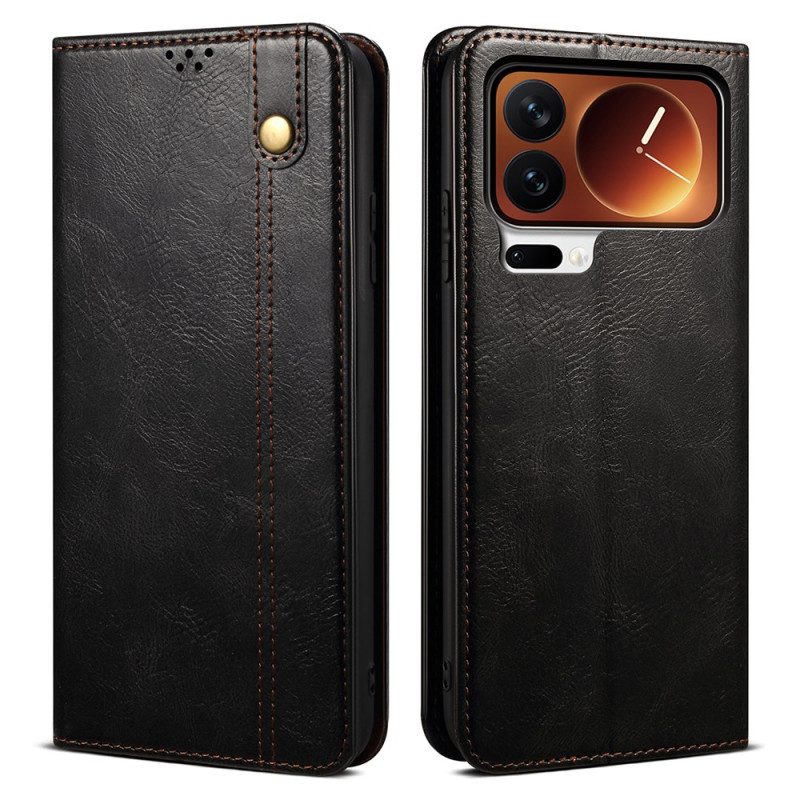 Nahkakotelo Xiaomi 17 Pro Max Vahattu Tekonahka