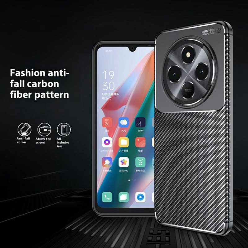 Case Poco C75 Puhelinkuoret Joustava Hiilikuitu