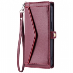 Kotelot Poco C75 Etuosan Tasku Hihnalla