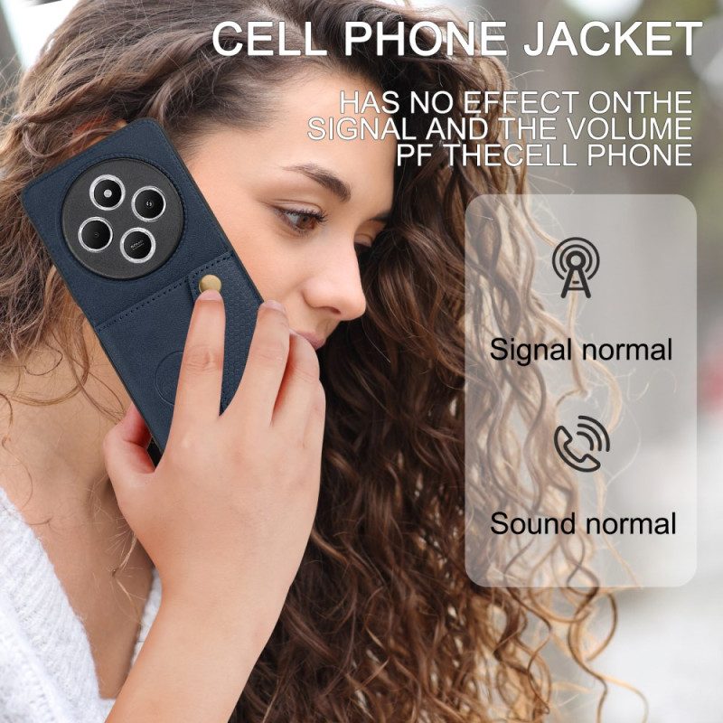 Kuori Poco C75 Nahkakuvioinen Korttikotelo Ja -teline Suojakuori