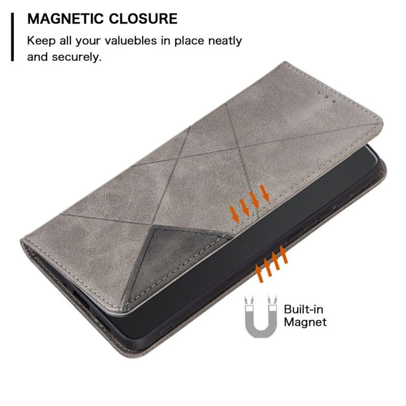 Nahkakotelo Poco C75 Geometrinen Binfen Color Suojakuori