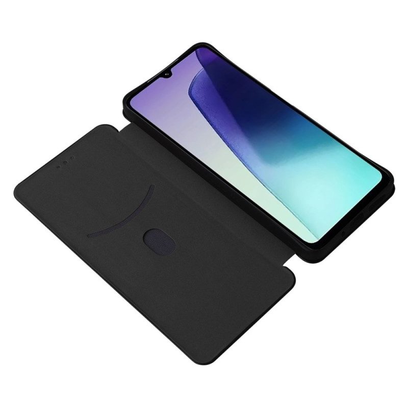 Nahkakotelo Poco C75 Hiilikuitukuvio