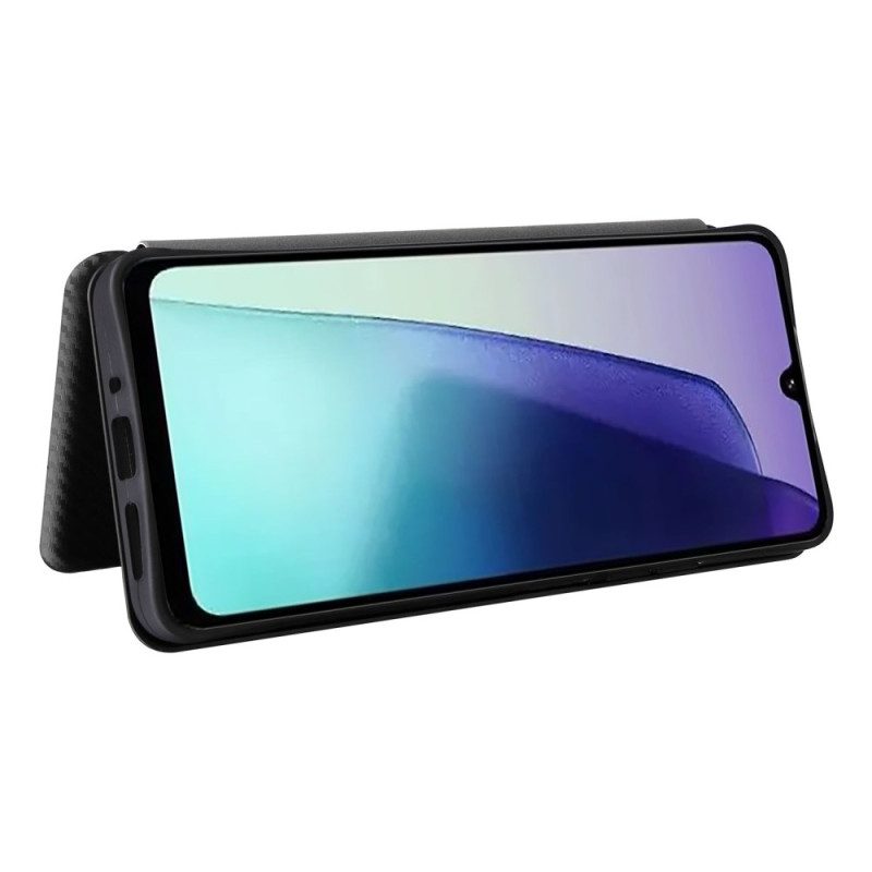 Nahkakotelo Poco C75 Hiilikuitukuvio