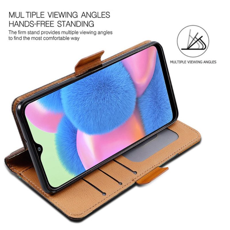 Nahkakotelo Poco C75 Kaksi Tekstuuria