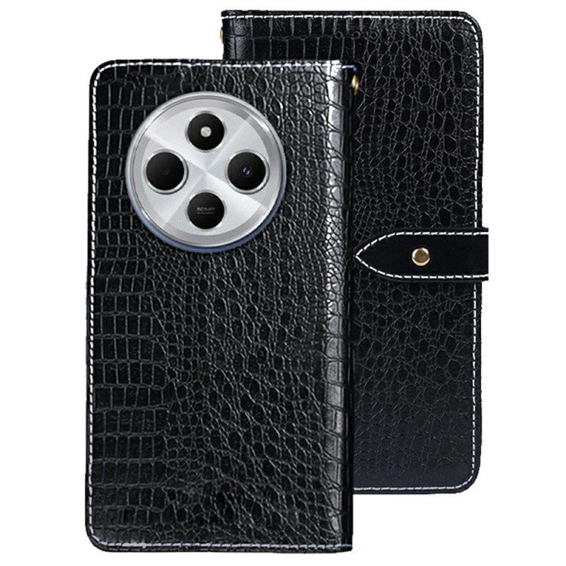 Nahkakotelo Poco C75 Krokotiilijäljitelmä Idewei