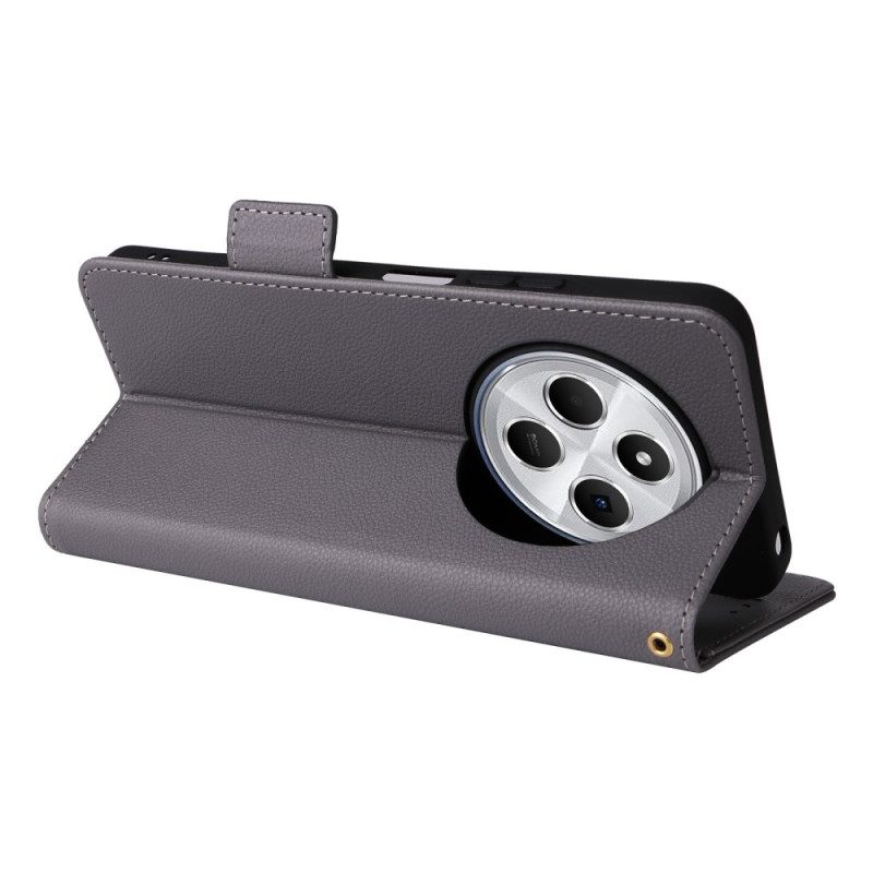 Nahkakotelo Poco C75 Litsikuvio Ja Hihna