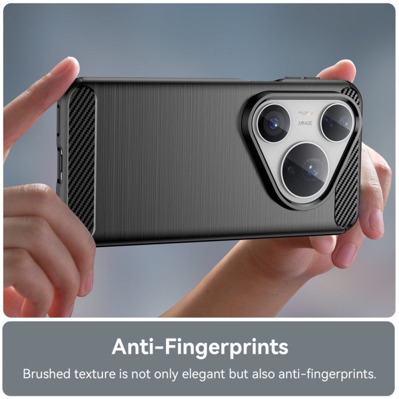 Kuori Huawei Pura 80 Pro Harjattu Hiilikuitu Suojakuori
