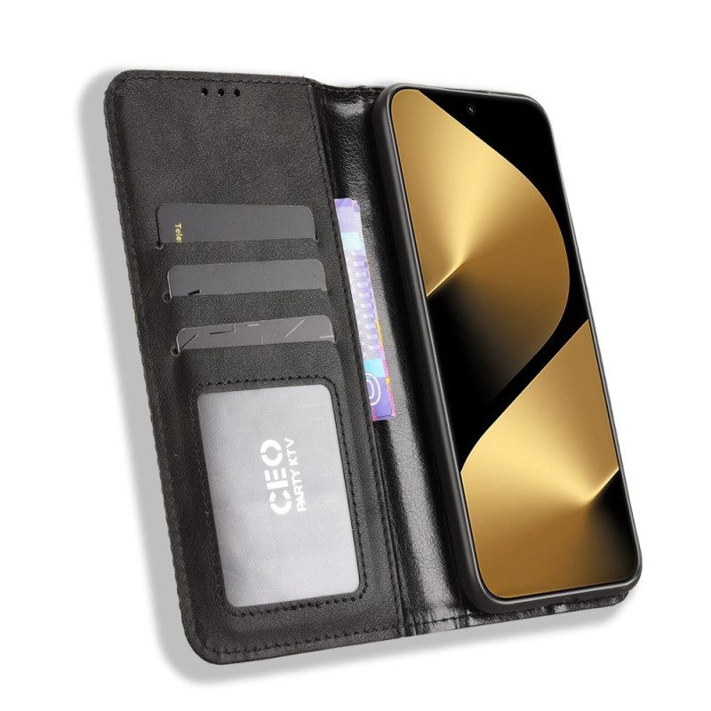 Nahkakotelo Huawei Pura 80 Pro Vintage-reunus