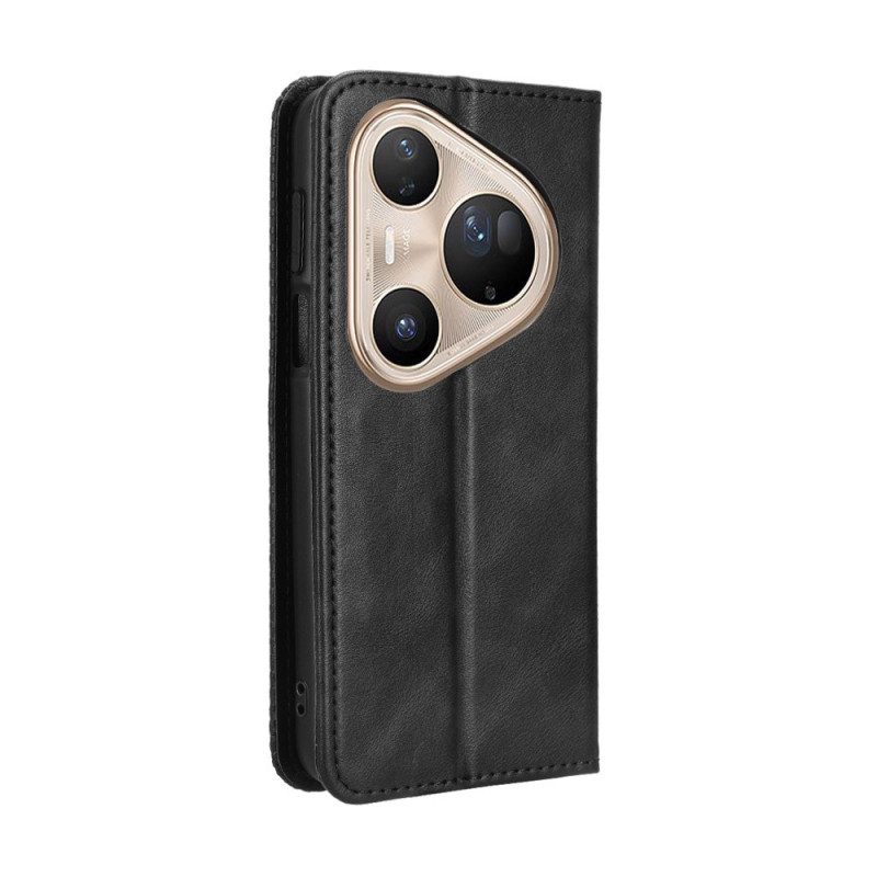 Nahkakotelo Huawei Pura 80 Pro Vintage-reunus