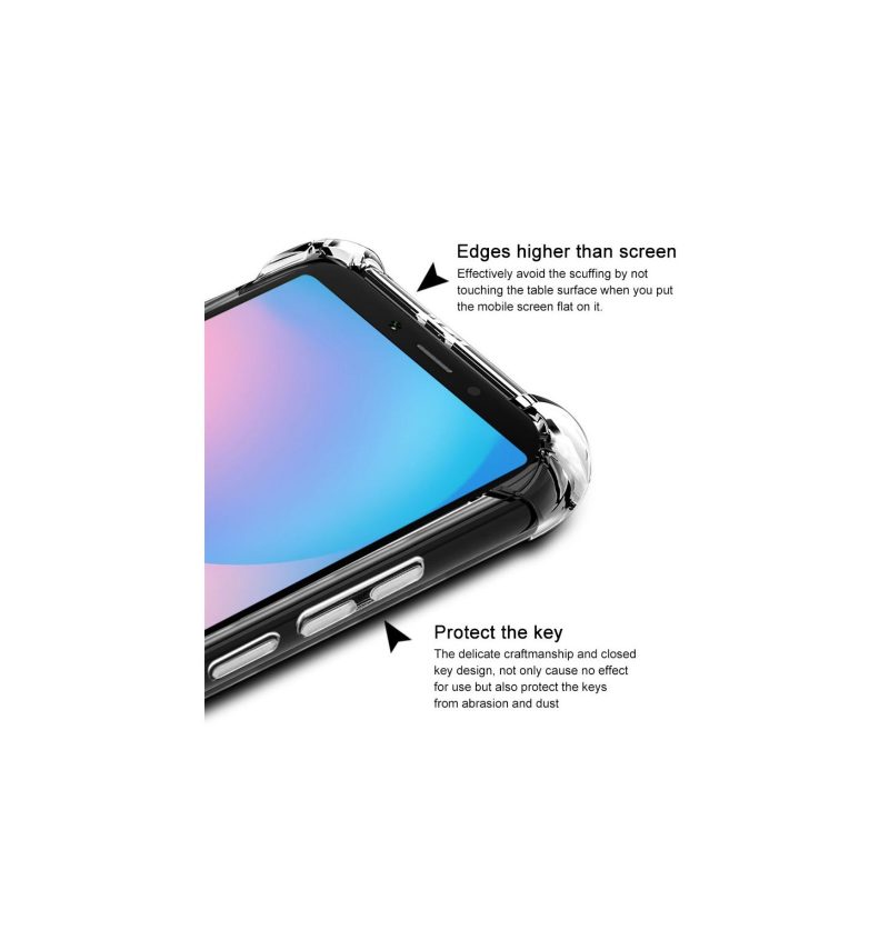 Kuori Xiaomi Redmi 6 Alkuperäinen Transparent Class Protect + Suojakalvo