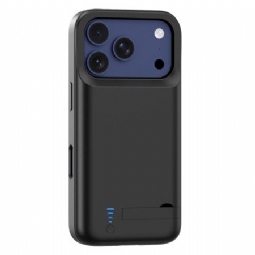 5000 Mah Ulkoinen Akkukotelo iPhone 17 Prolle Sisäänrakennetulla Telineellä