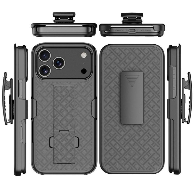 Case iPhone 17 Pro Puhelinkuoret Liukuva Jalustalla Ja Klipsillä