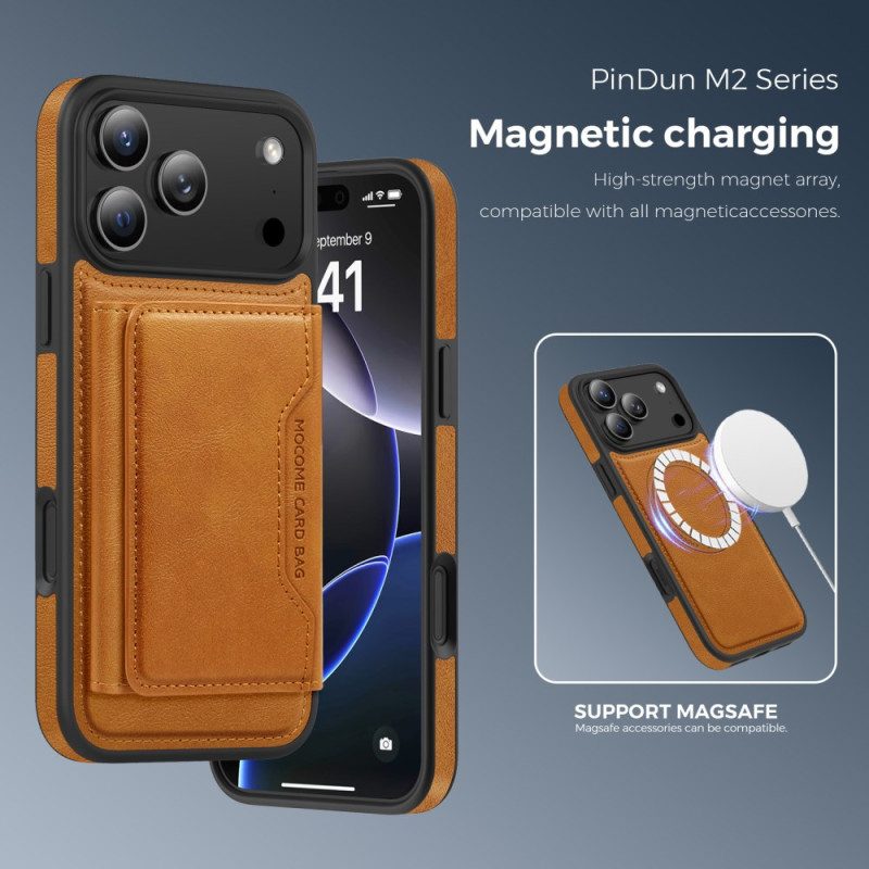 Case iPhone 17 Pro Puhelinkuoret Magsafe Premium Irrotettavalla Kortilla Pidike