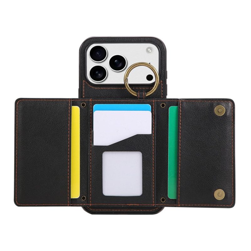 Kuori iPhone 17 Pro Lompakko Olkahihnalla Suojakuori