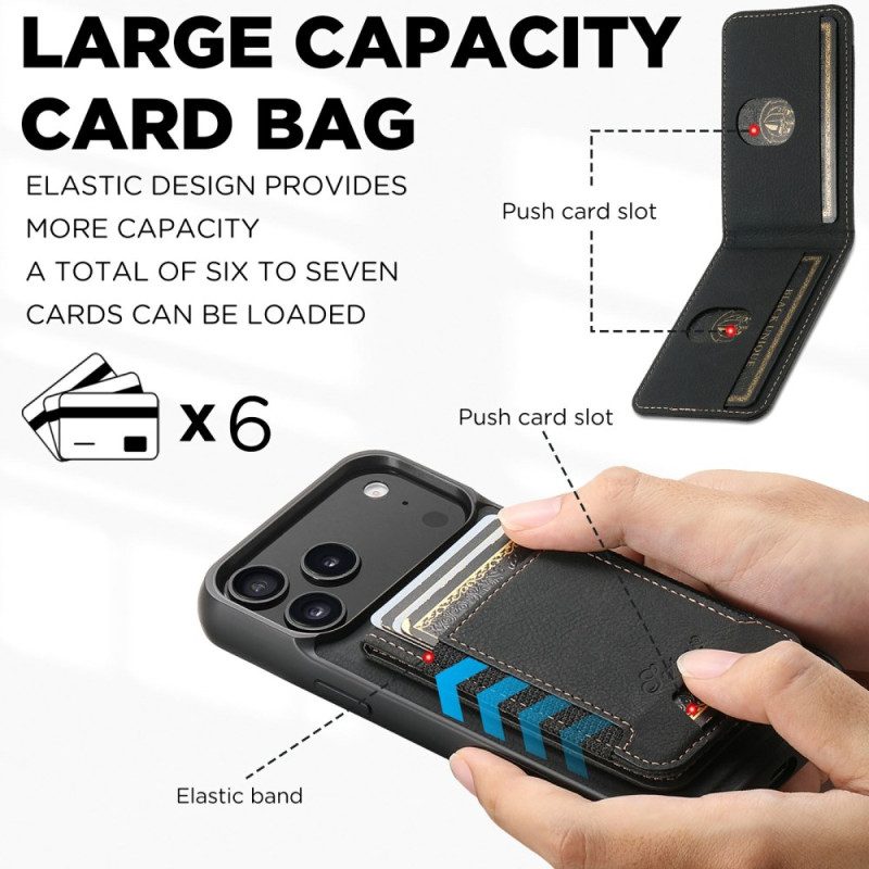 Kuori iPhone 17 Pro Magsafe 2-in-1 Irrotettava Korttikotelo