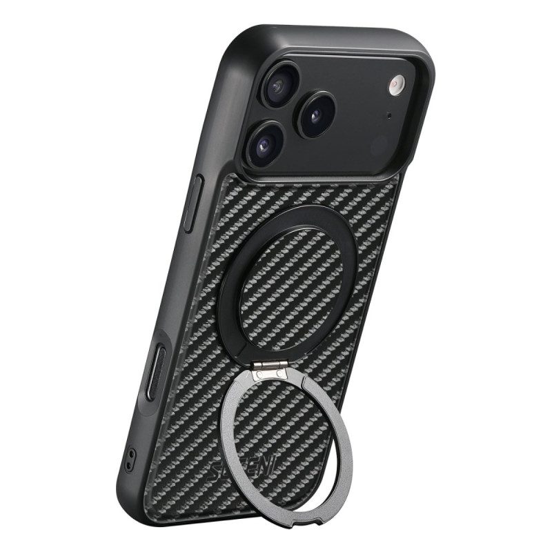 Kuori iPhone 17 Pro Magsafe Pyörivä Kiinnike Ja Hiilikuitu