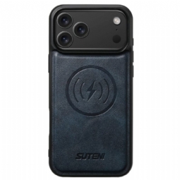 Kuori iPhone 17 Pro Magsafe-yhteensopiva Vintage-nahkaefekti