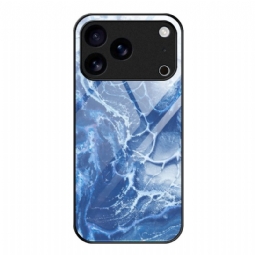 Kuori iPhone 17 Pro Marmorikuvioinen Lasi Suojakuori