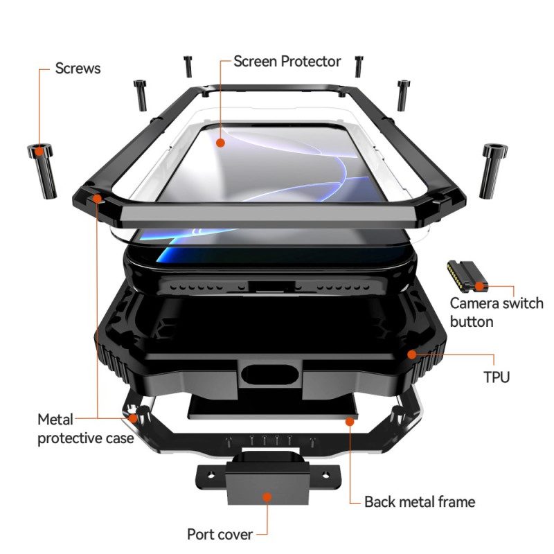 Kuori iPhone 17 Pro R-just-suoja