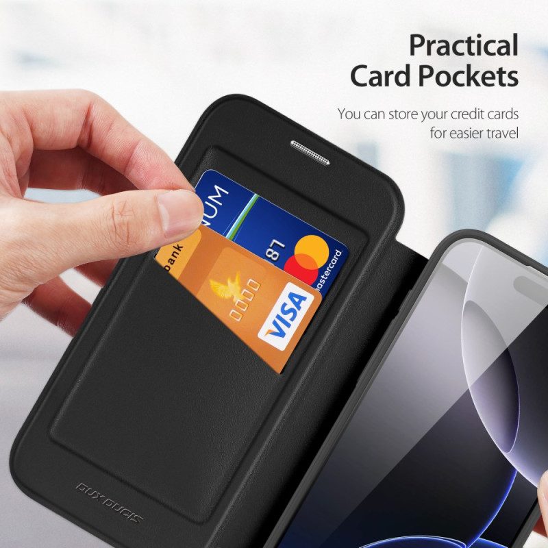 Nahkakotelo iPhone 17 Pro Dux Ducis X Pro -sarjan Suojakuori