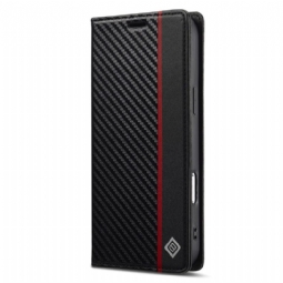 Nahkakotelo iPhone 17 Pro Lc.imeeke Hiilikuitu