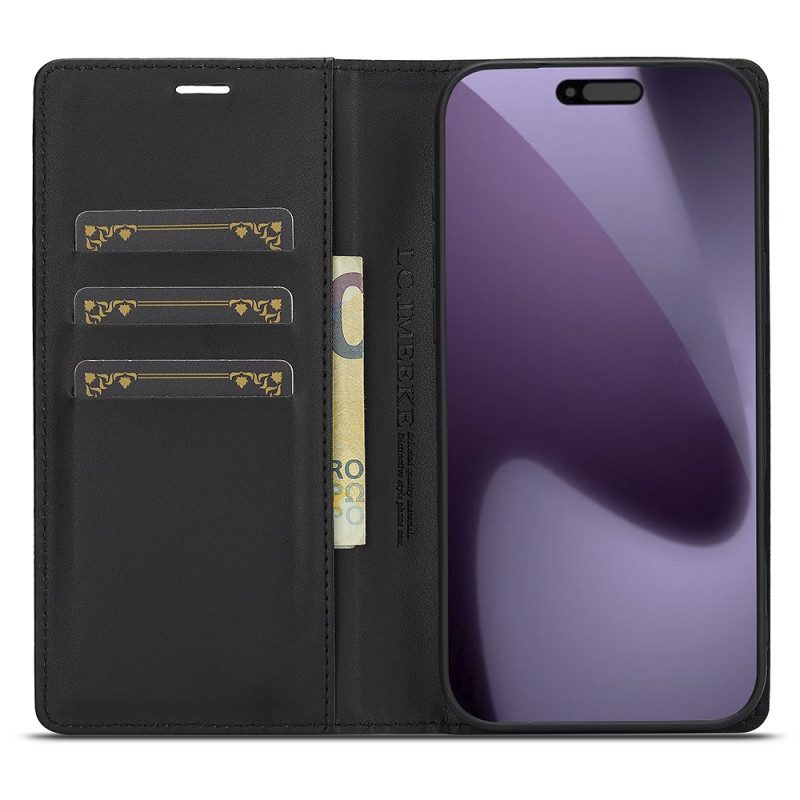 Nahkakotelo iPhone 17 Pro Lc.imeeke Hiilikuitu