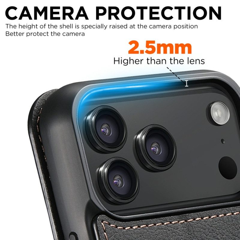 Nahkakotelo iPhone 17 Pro Magsafe-yhteensopiva Vintage-muotoilu