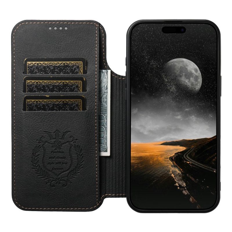 Nahkakotelo iPhone 17 Pro Magsafe-yhteensopiva Vintage-muotoilu