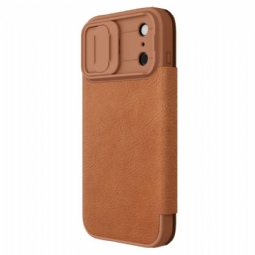 Nahkakotelo iPhone 17 Pro Qin Pro -sarjan Nillkin