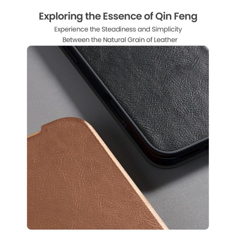 Nahkakotelo iPhone 17 Pro Qin Pro -sarjan Nillkin