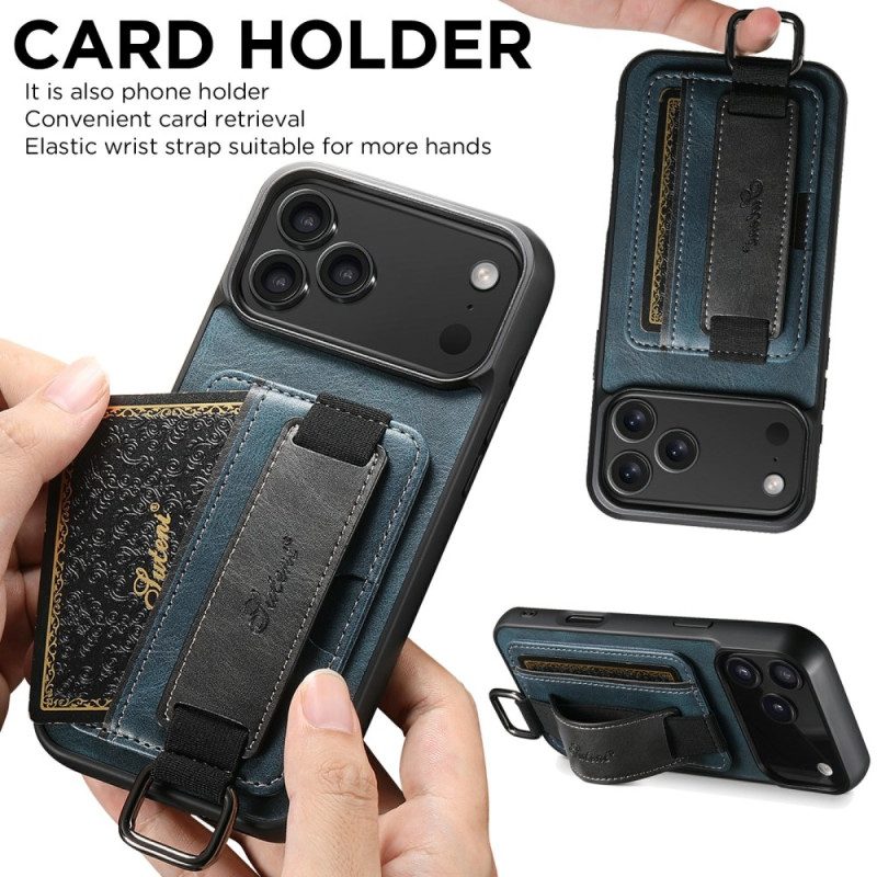 Puhelinkuoret iPhone 17 Pro Retrohenkinen Korttikotelo