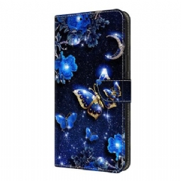 Kotelot Xiaomi Redmi Note 14 Pro 4g Kiiltävät Perhoset Suojakuori