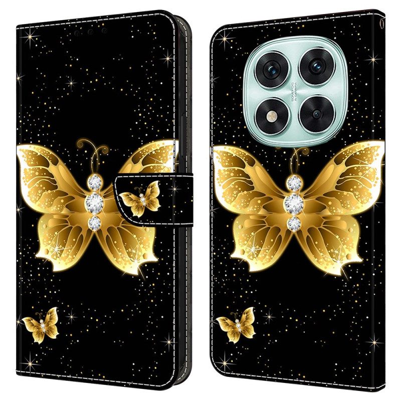 Kotelot Xiaomi Redmi Note 14 Pro 4g Kultaiset Perhoset Suojakuori