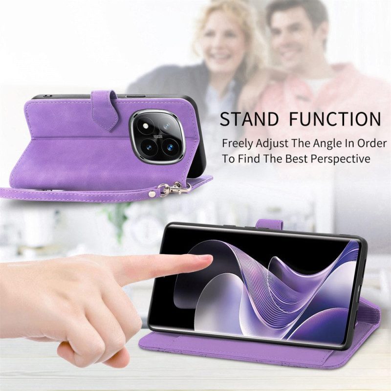 Kotelot Xiaomi Redmi Note 14 Pro 4g Puhelinkuoret Mokkanahkainen Pitsikuvio