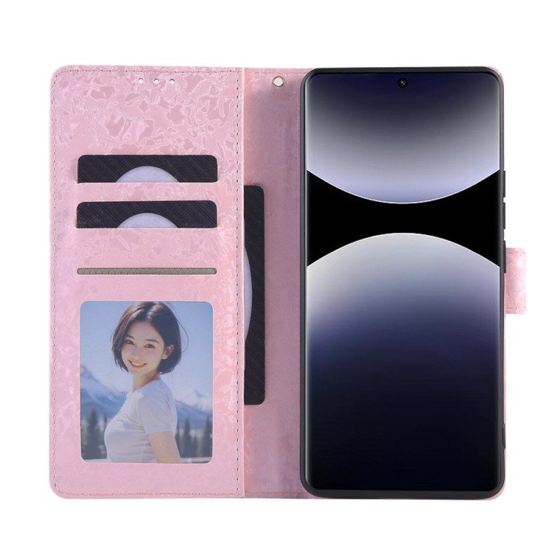 Kotelot Xiaomi Redmi Note 14 Pro 4g Rfid-suojattu Kukkakuvio