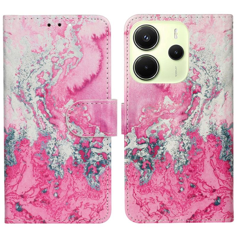 Kotelot Xiaomi Redmi Note 14 Pro 4g Vaaleanpunainen Marmori Suojakuori