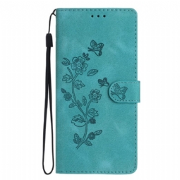 Kuoret Xiaomi Redmi Note 14 Pro 4g Kukka- Ja Perhoskuvio