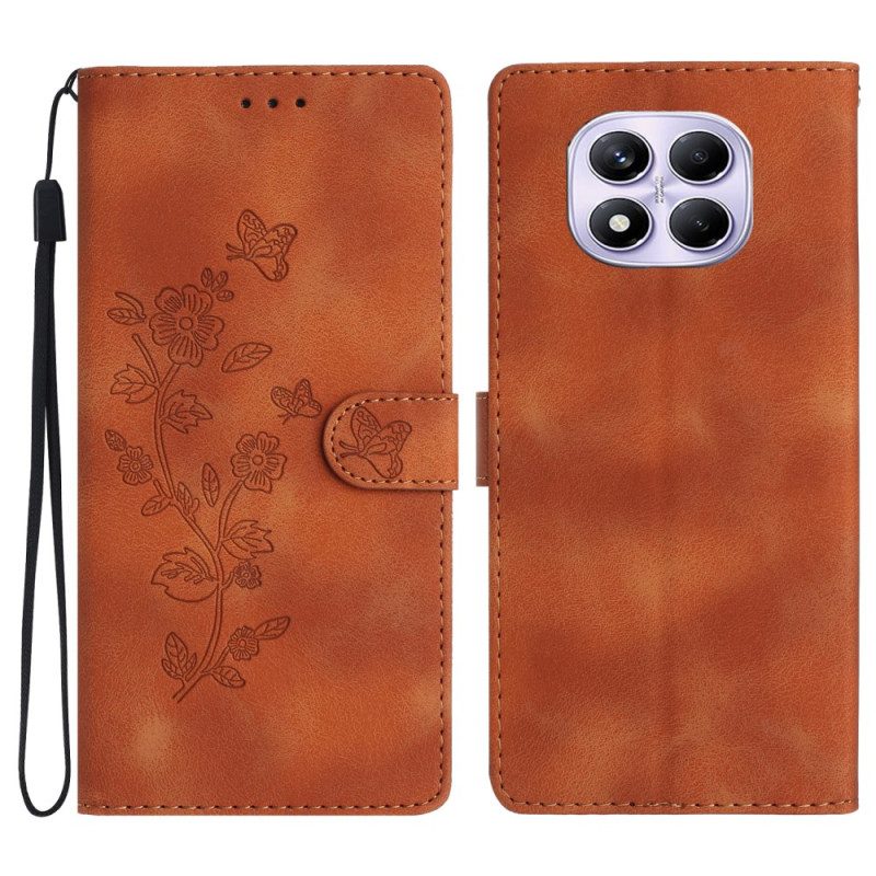 Kuoret Xiaomi Redmi Note 14 Pro 4g Kukka- Ja Perhoskuvio