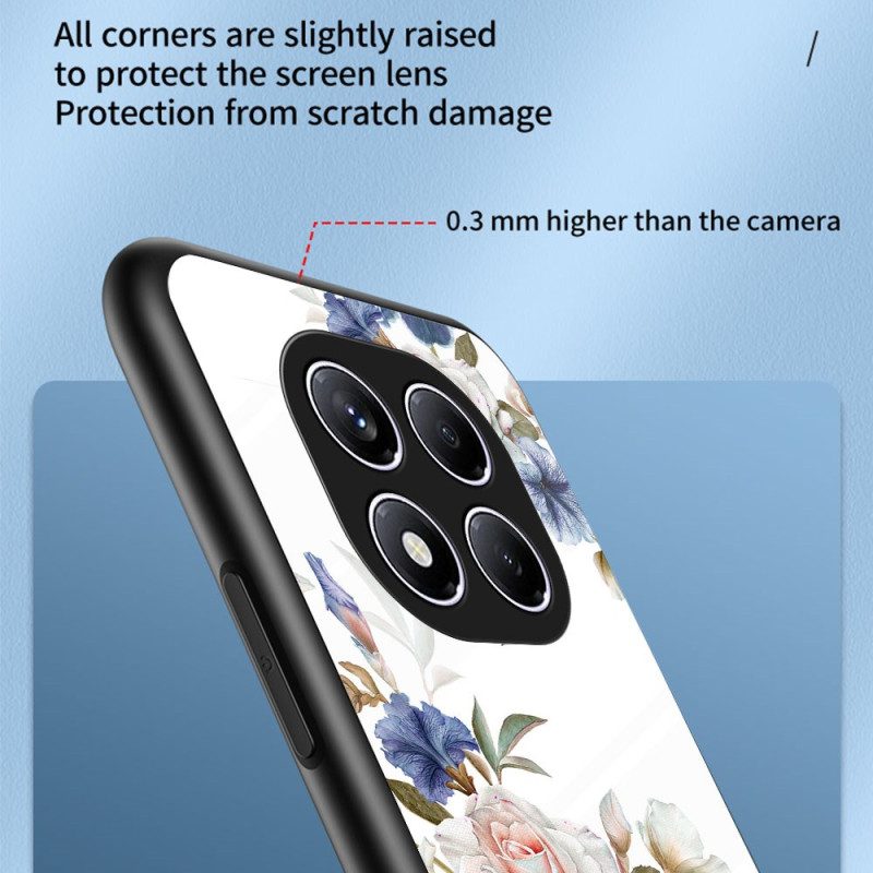 Kuori Xiaomi Redmi Note 14 Pro 4g Kukkakuvioinen Karkaistu Lasi