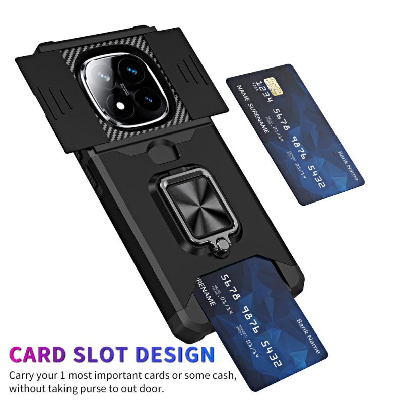 Kuori Xiaomi Redmi Note 14 Pro 4g Linssinsuojus Ja Korttikotelo Suojakuori