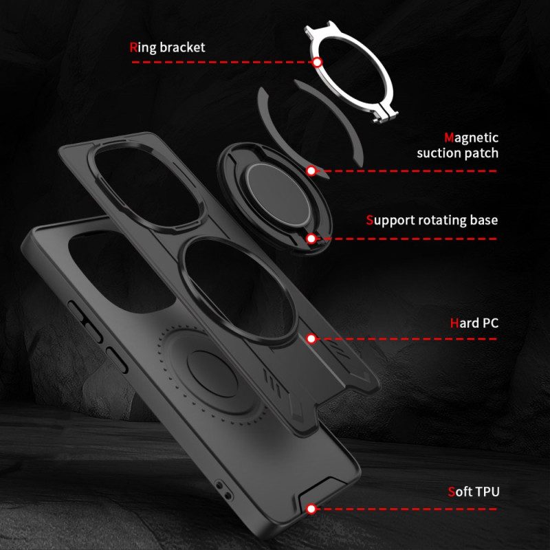 Kuori Xiaomi Redmi Note 14 Pro 4g Magsafe-yhteensopiva Pyörivän Jalustan Kanssa