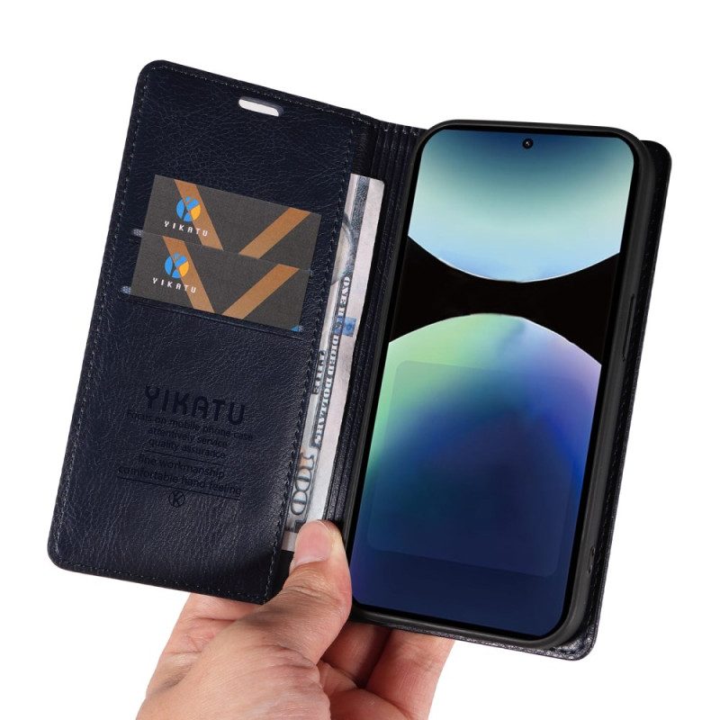 Nahkakotelo Xiaomi Redmi Note 14 Pro 4g Vintage Yikatu