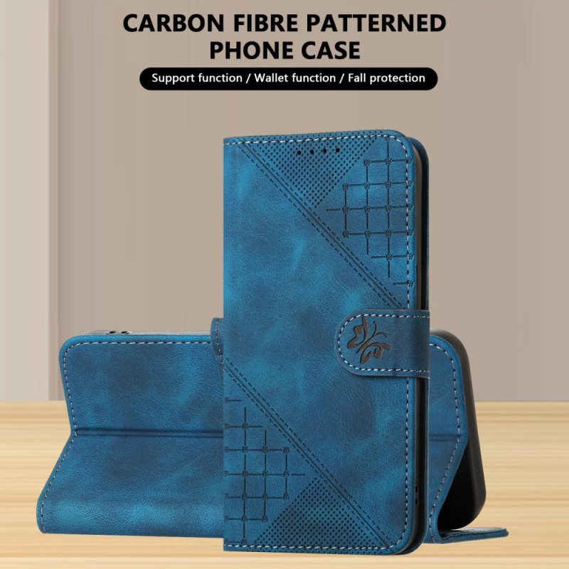 Kotelot Realme 14 Pro 5g Puhelinkuoret Geometriset Perhoset Hihnalla