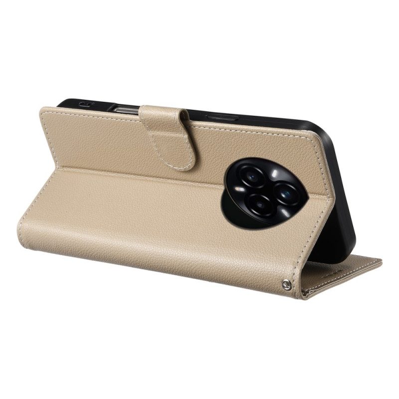 Kotelot Realme 14 Pro 5g Puhelinkuoret Yksivärinen Nahkakuvio Hihnalla